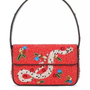 STAUD Tommy Beaded Bag in Year of the Snake, Chinese Lunar New Year NWT